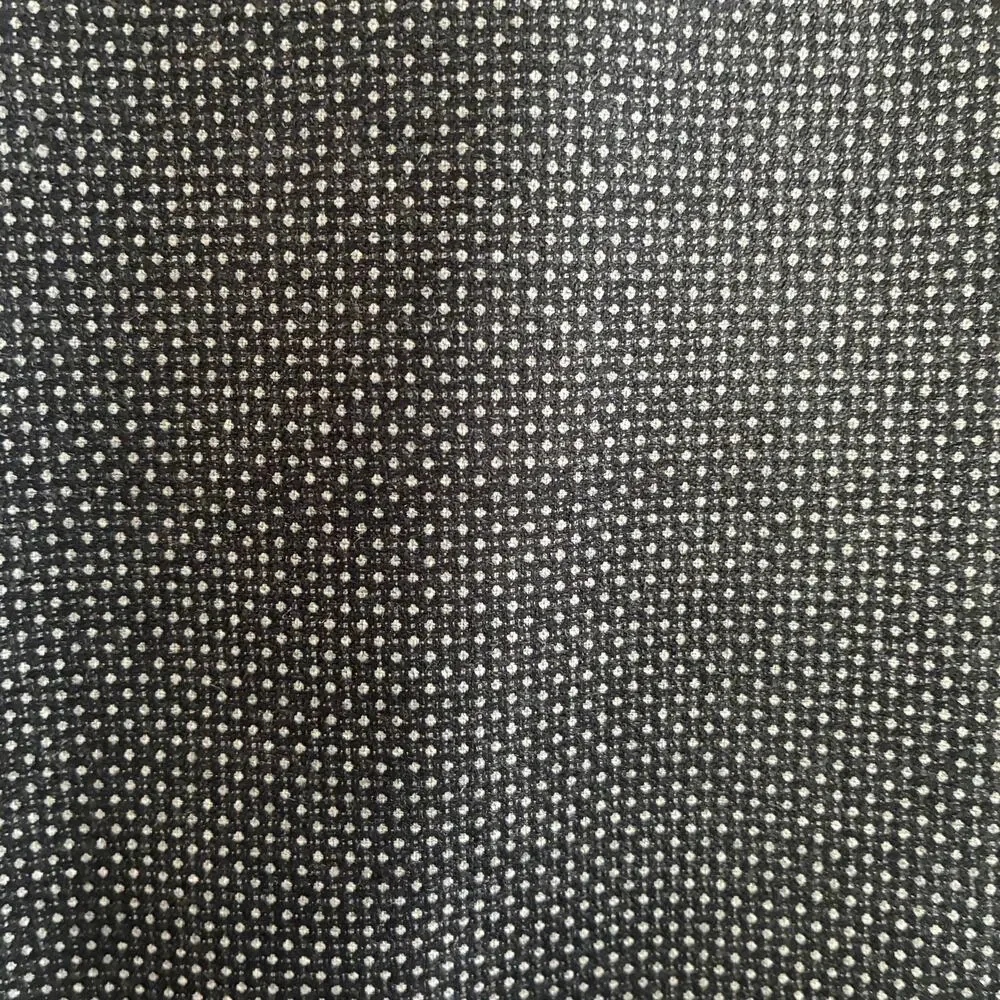 John Varvatos‎ USA Blazer Sport Coat 38R Wool Polka Dot Black Gray Half Lined